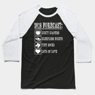 Funny New Dad To Be T-Shirt for Expecting Fathers 2018 Baseball T-Shirt